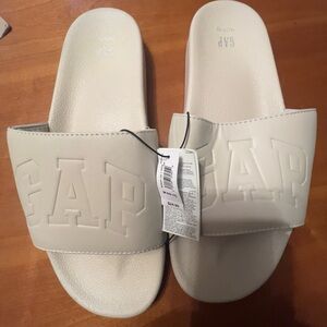 GAP Bone color Slide Sandals Unisex Sz M (10/11)
